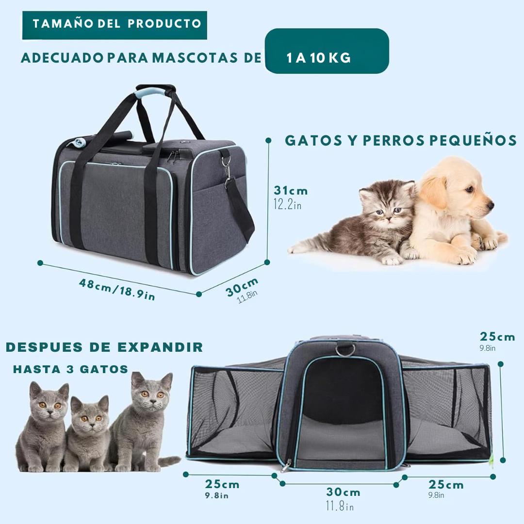 Erweiterbare Transportbox für Katzen PetNest